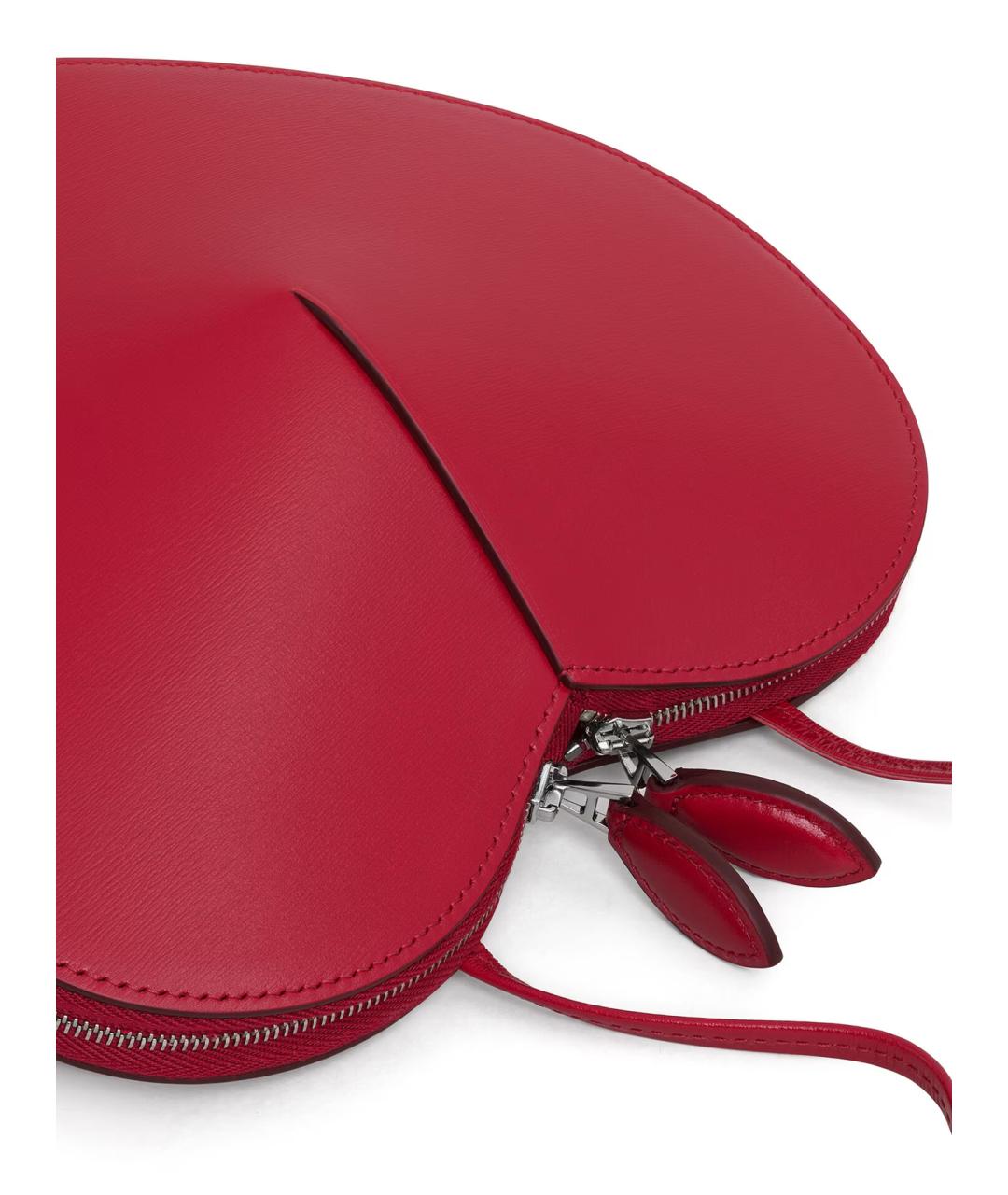 ALAIA Красная кожаная сумка через плечо, фото 3
