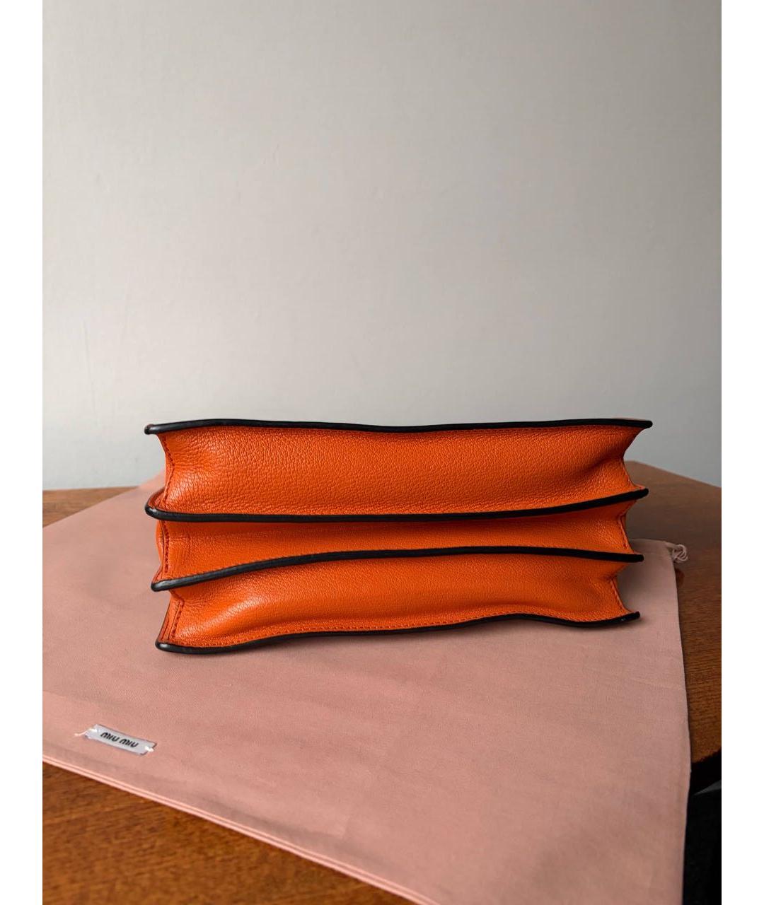 MIU MIU Коричневая кожаная сумка через плечо, фото 7