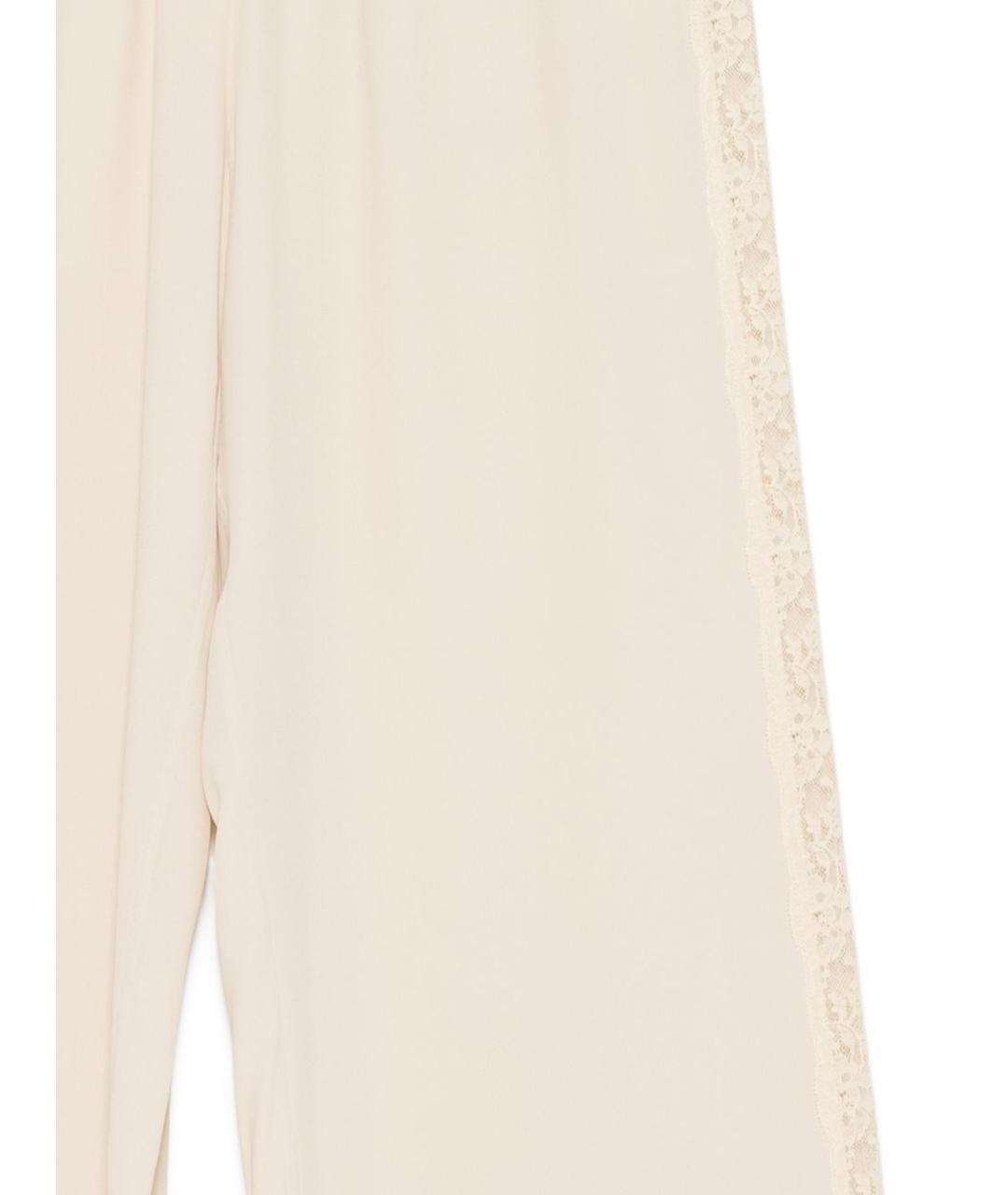 SEMICOUTURE Бежевые прямые брюки, фото 3