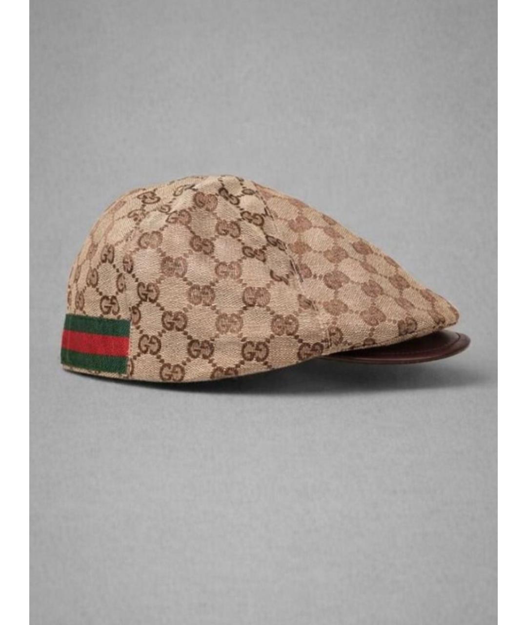 GUCCI Бежевая кепка, фото 10