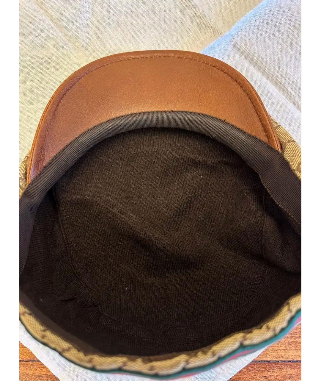 GUCCI Бежевая кепка, фото 5