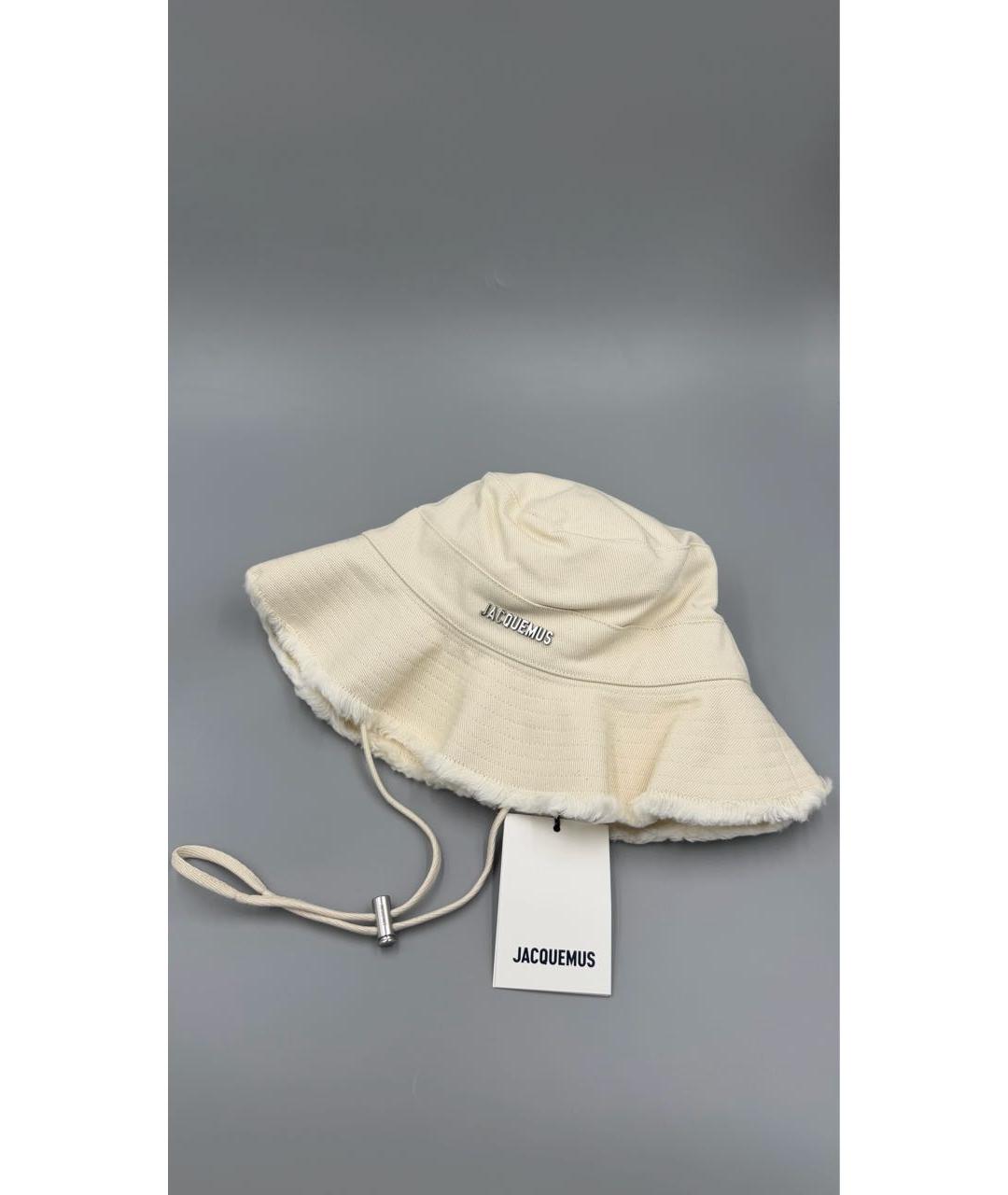 JACQUEMUS Белая хлопковая панама, фото 2