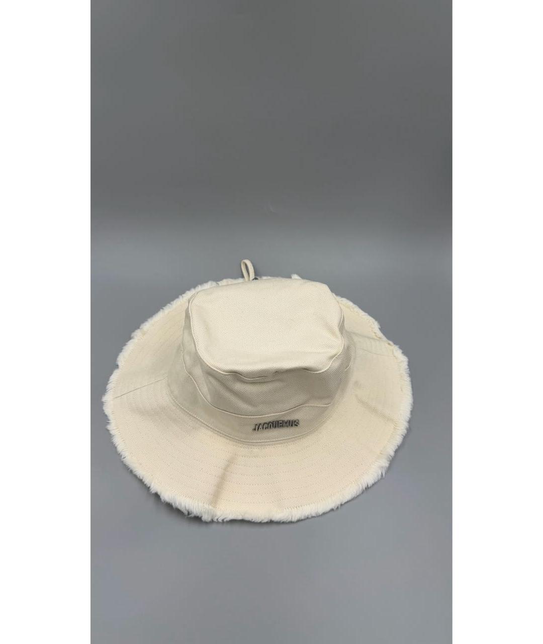 JACQUEMUS Белая хлопковая панама, фото 3