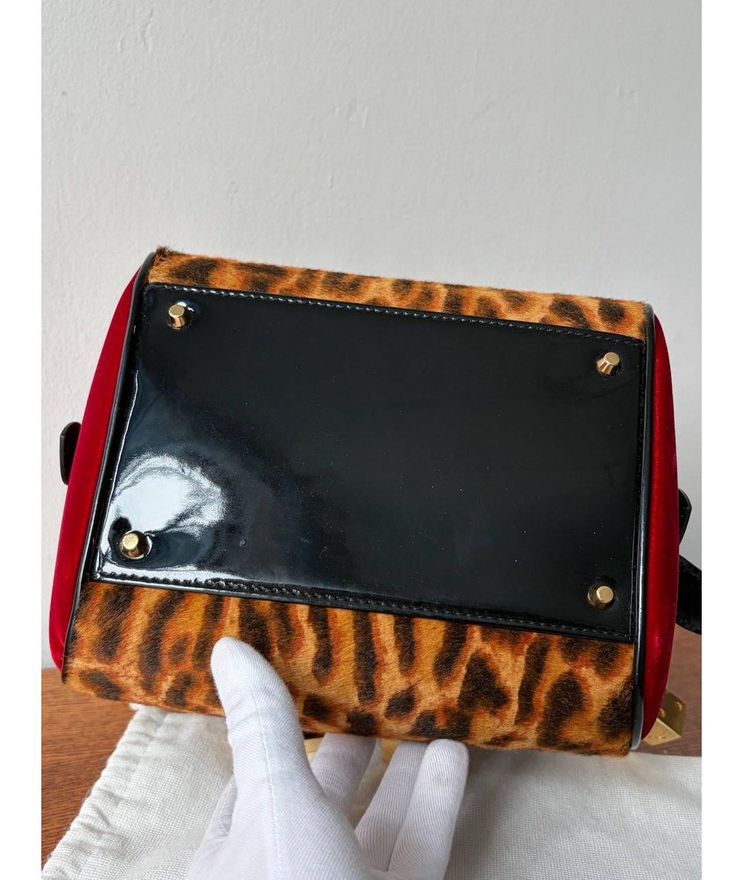 CHRISTIAN DIOR Мульти меховая сумка с короткими ручками, фото 8