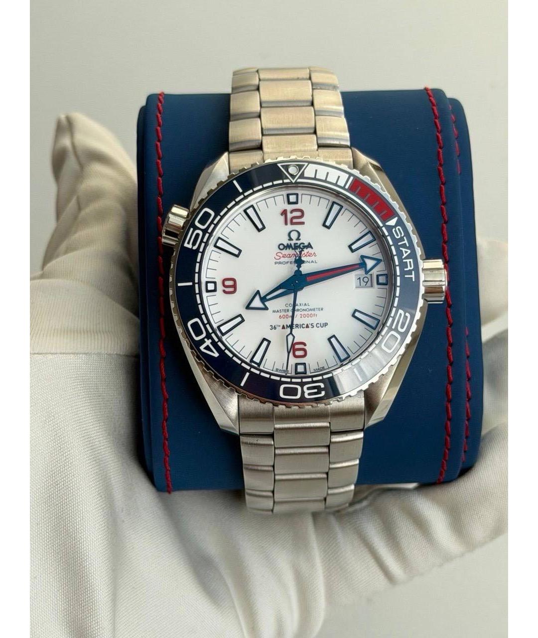 OMEGA Серебряные металлические часы, фото 9