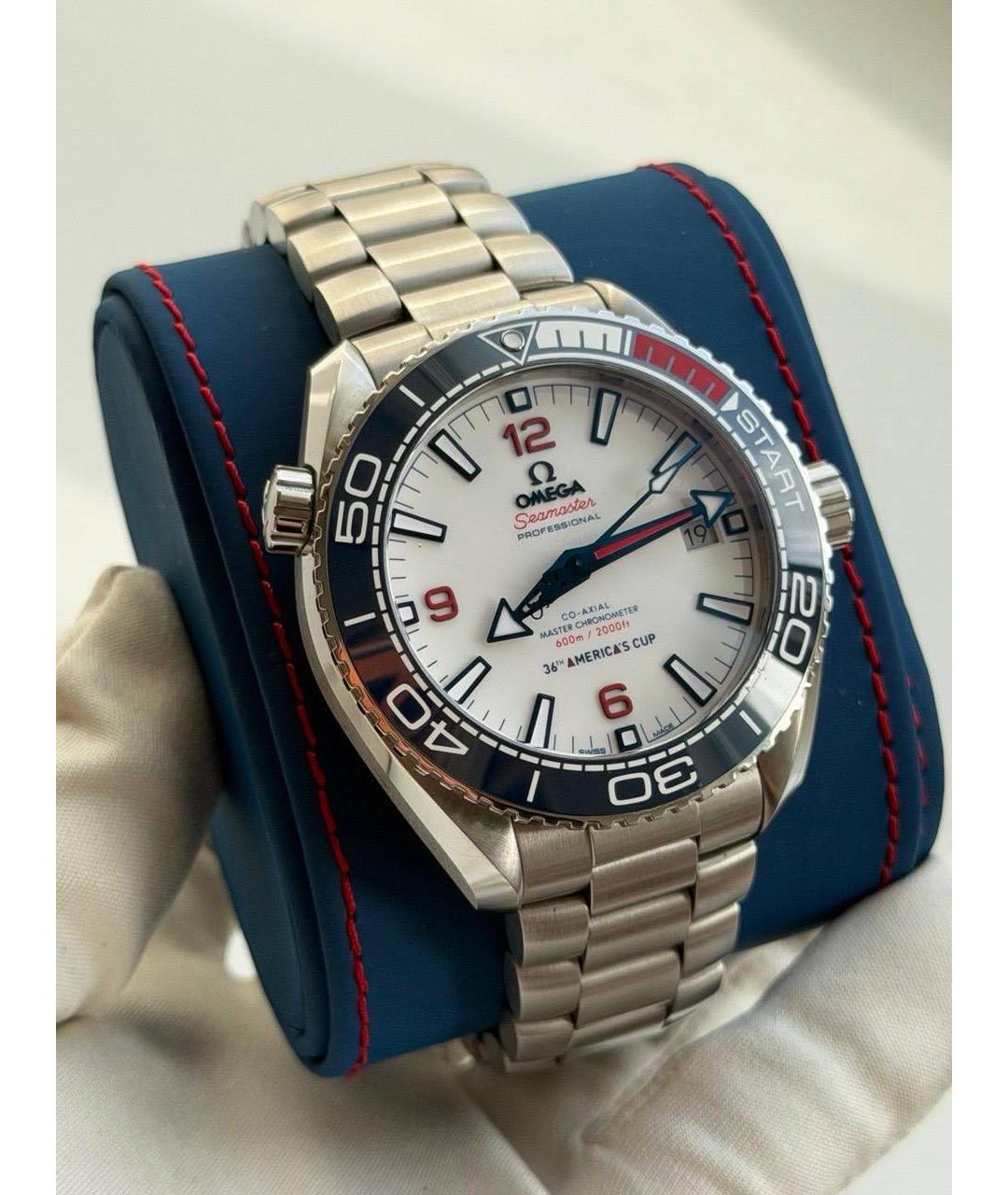 OMEGA Серебряные металлические часы, фото 2