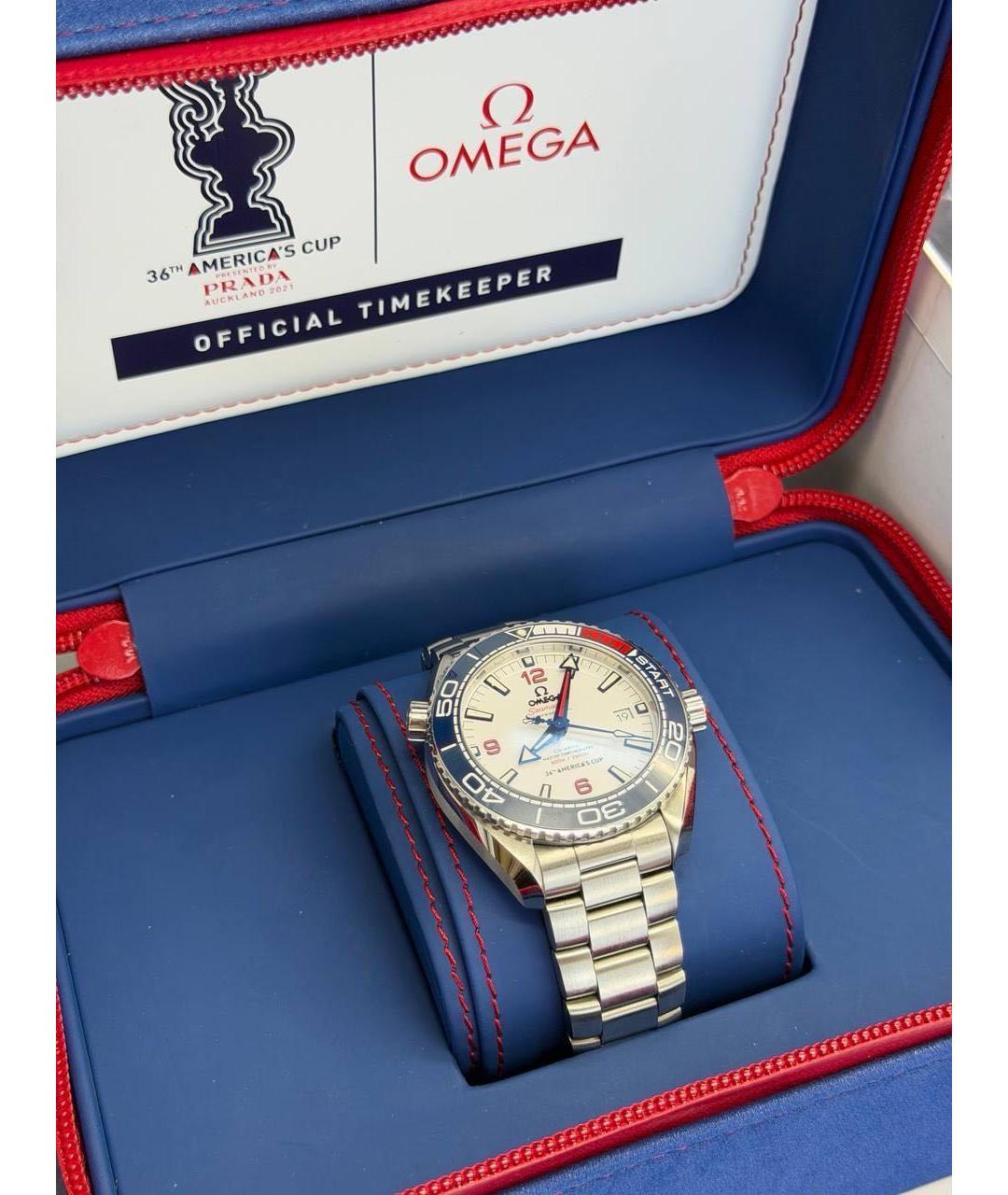 OMEGA Серебряные металлические часы, фото 8