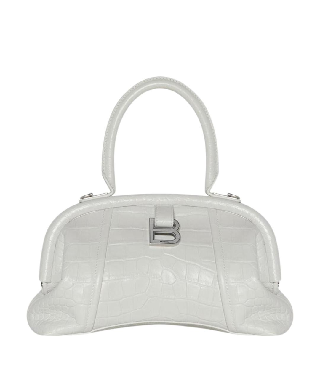 BALENCIAGA Белая кожаная сумка через плечо, фото 1