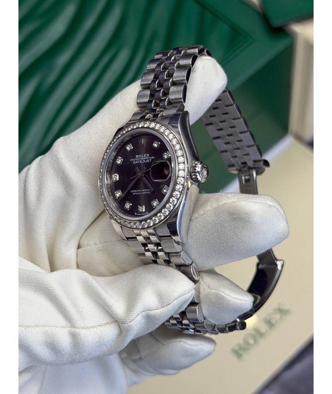 ROLEX Черные часы, фото 3