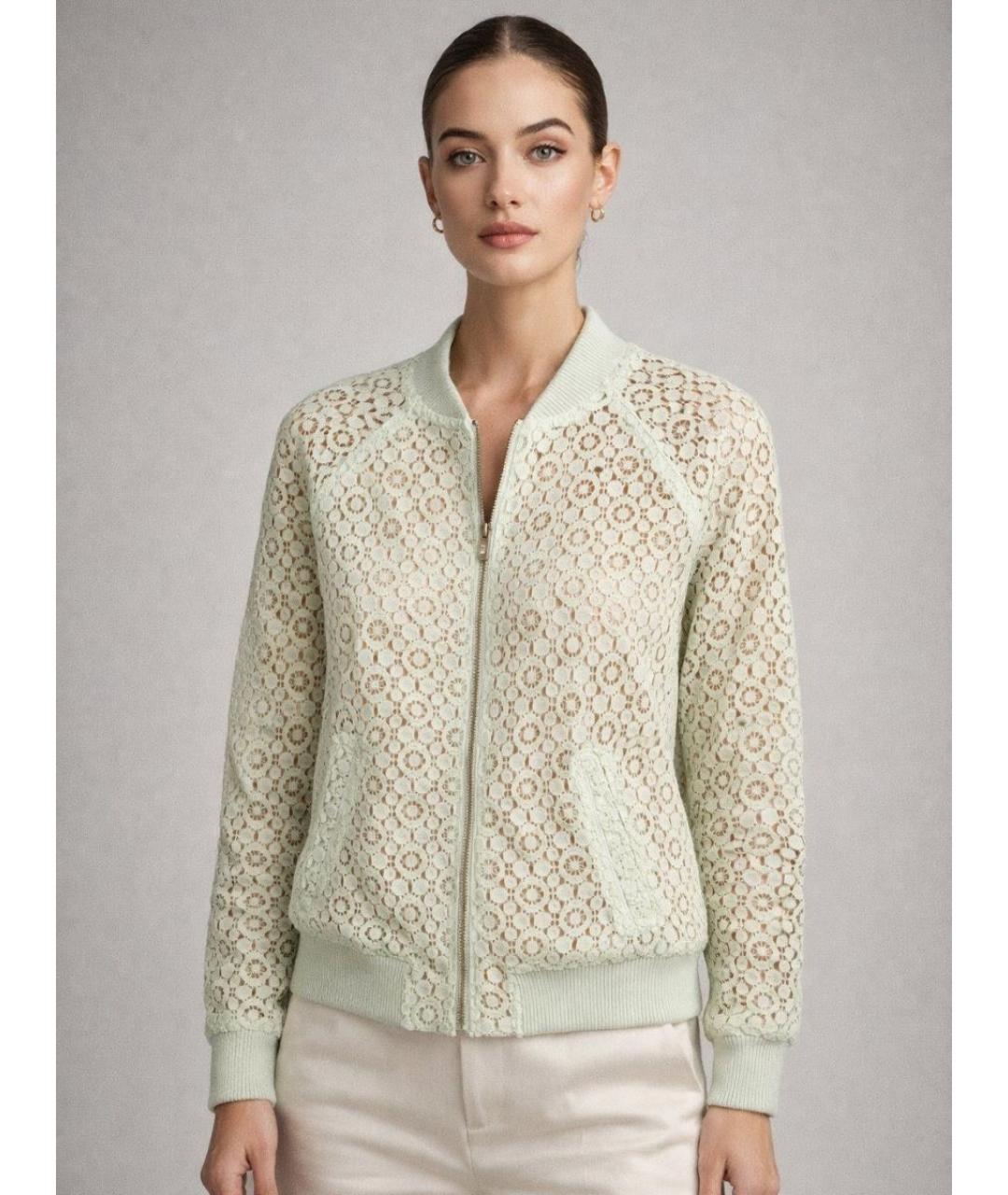 VICTORIA BECKHAM Бирюзовая куртка, фото 6