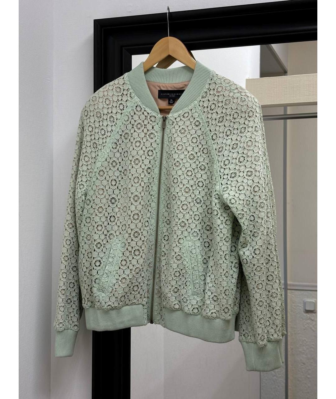 VICTORIA BECKHAM Бирюзовая куртка, фото 2