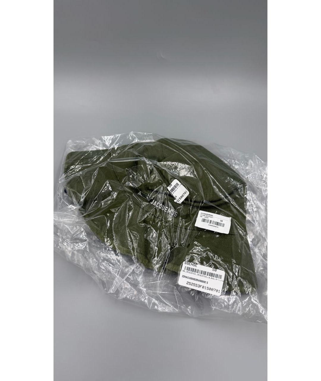 JACQUEMUS Хаки хлопковая панама, фото 6