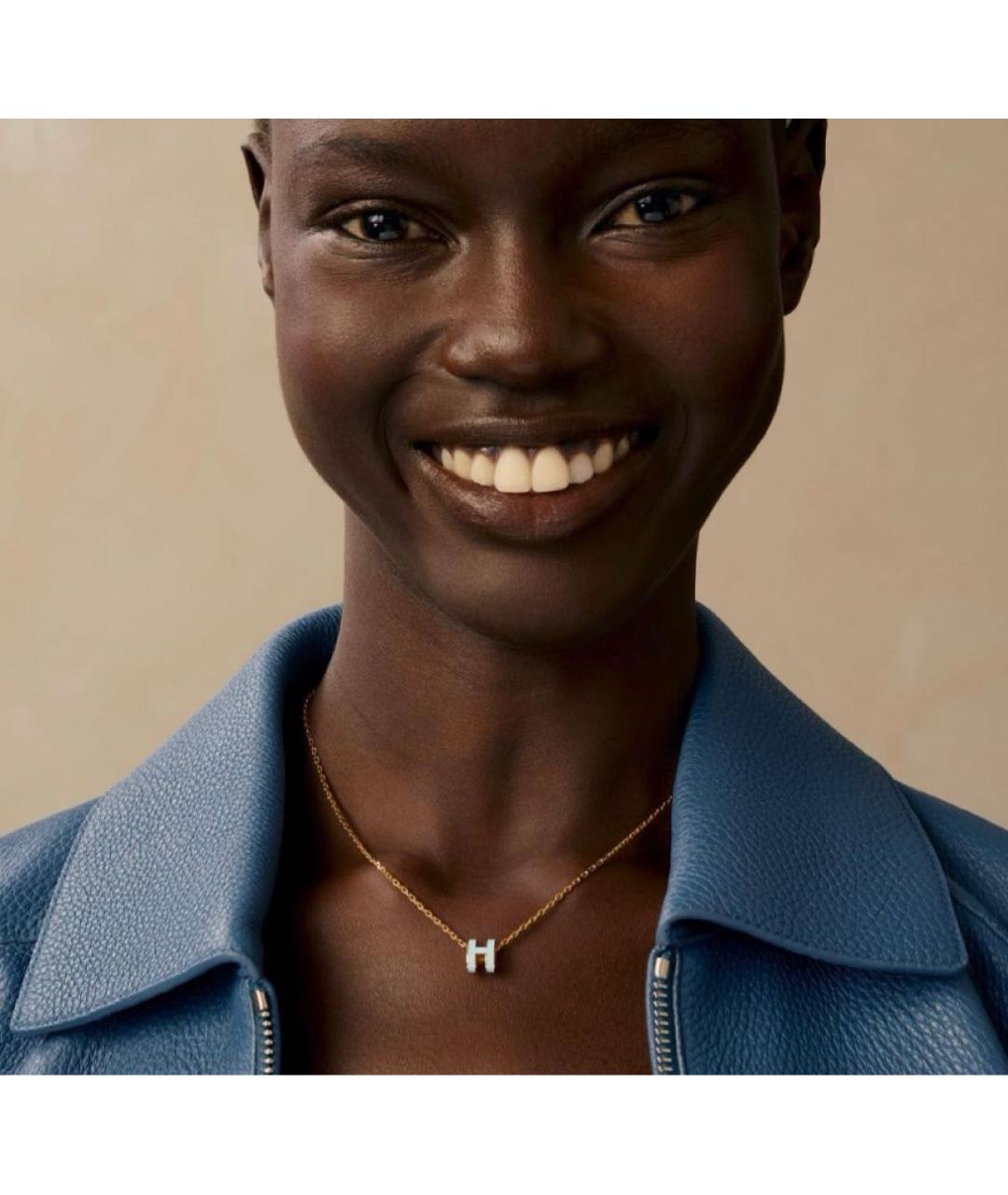 HERMES Голубая металлическая подвеска, фото 3