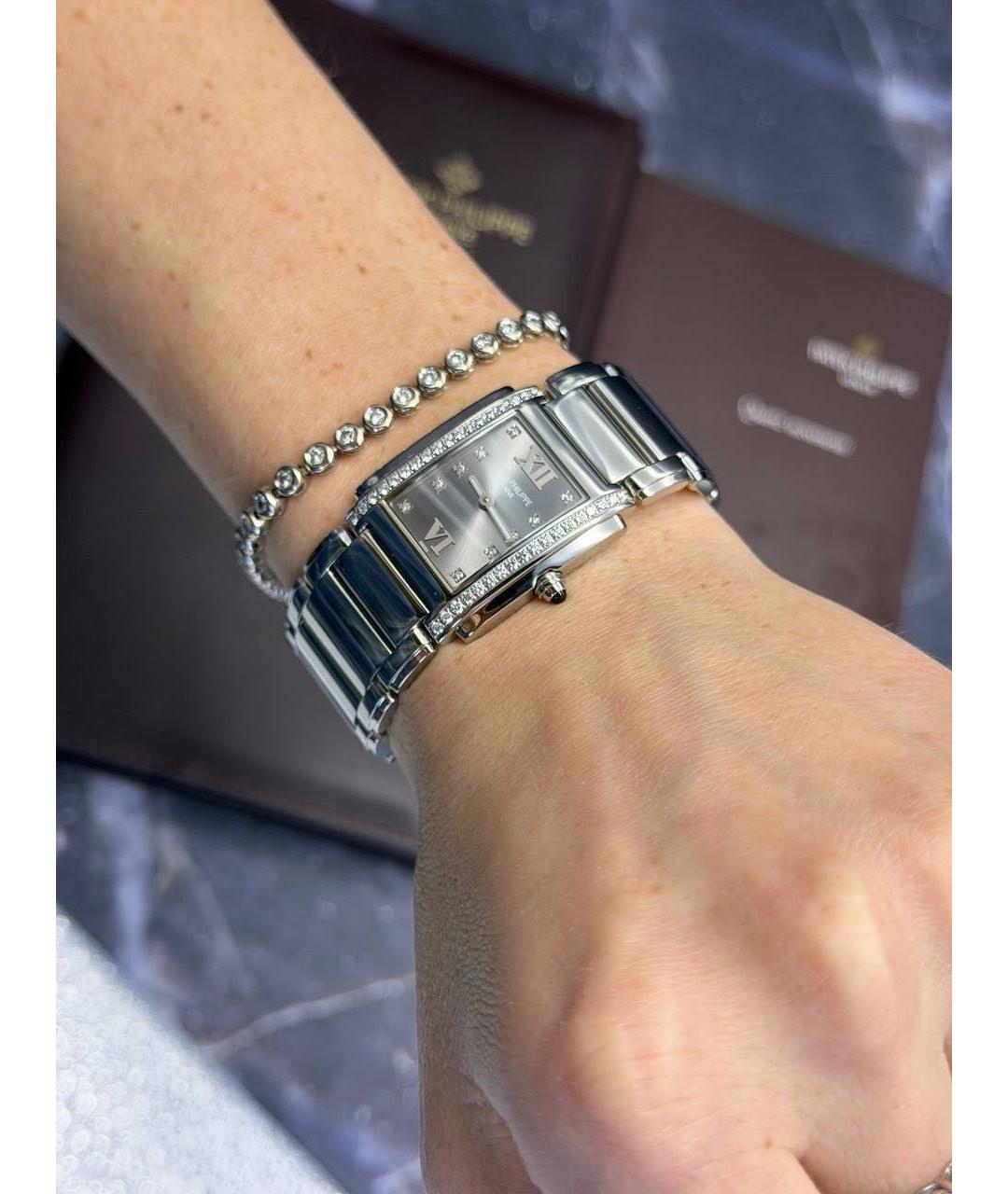 PATEK PHILIPPE Серые металлические часы, фото 8