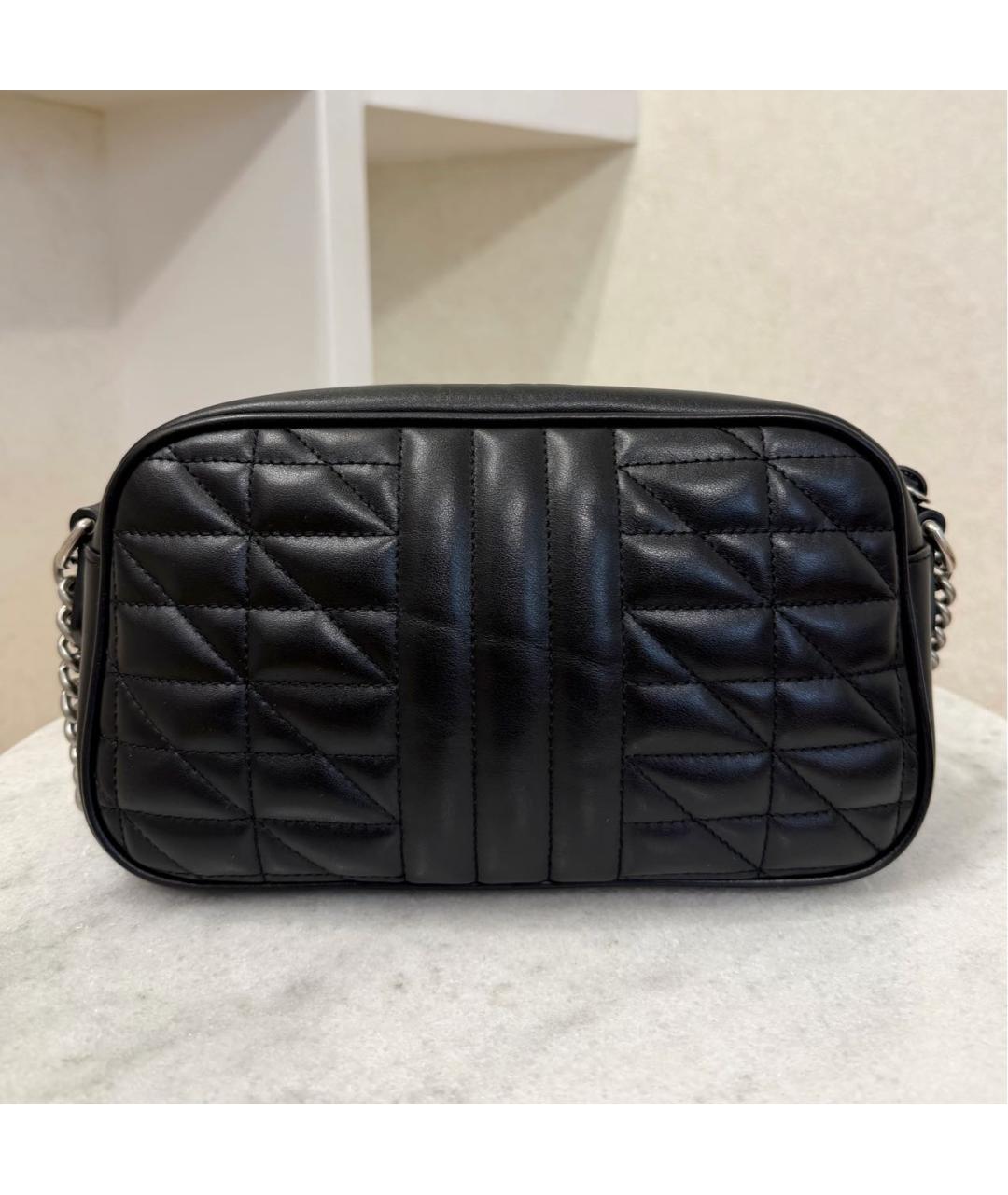 GUCCI Черная кожаная сумка через плечо, фото 6