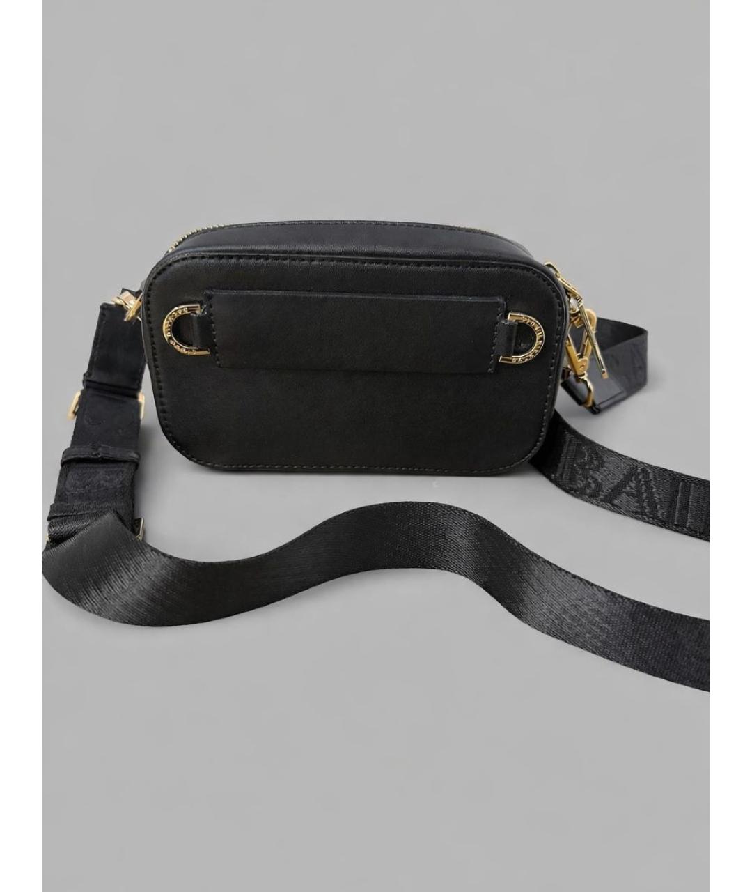 BALMAIN Черная кожаная сумка через плечо, фото 3