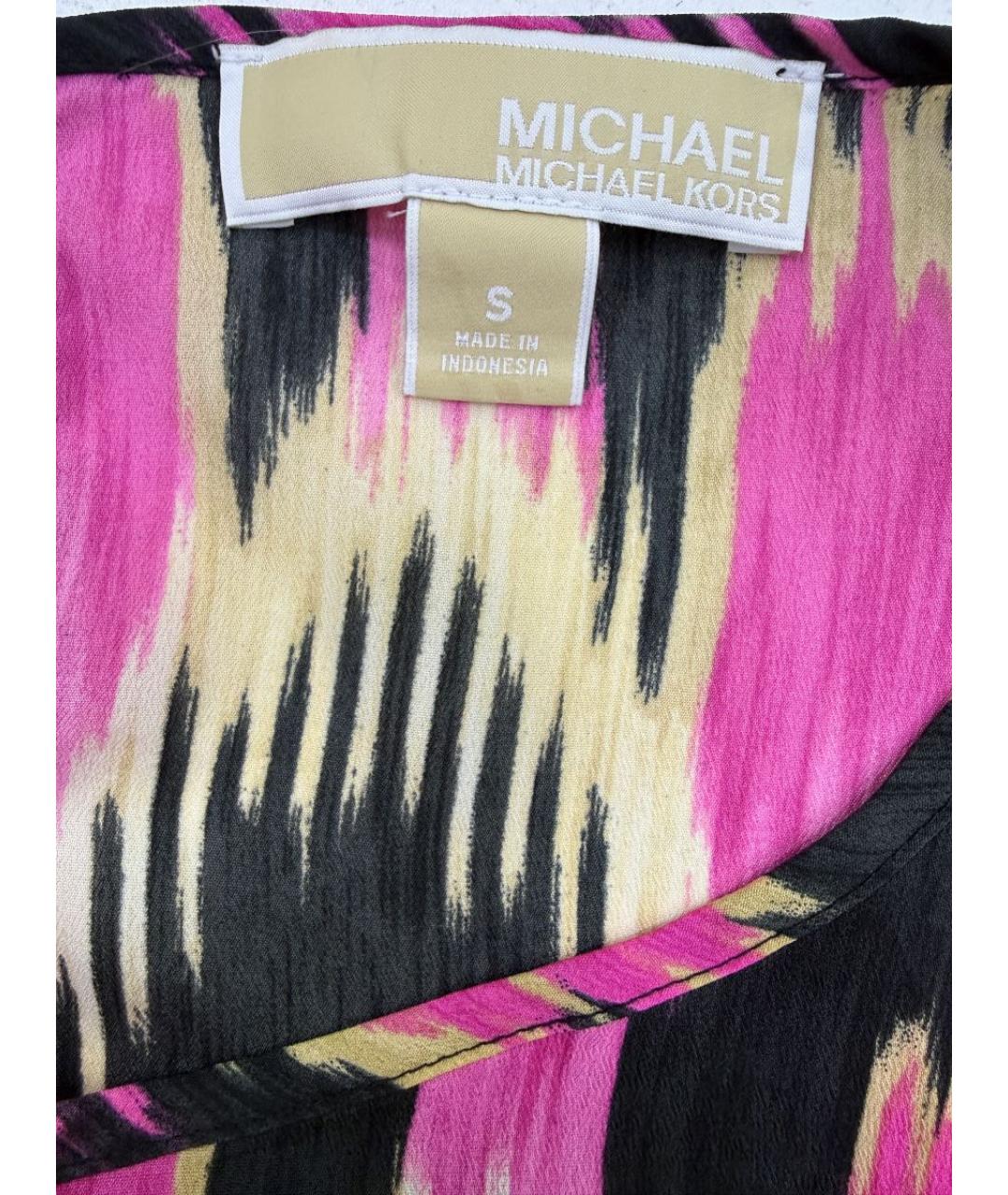 MICHAEL KORS Розовая полиэстеровая блузы, фото 3