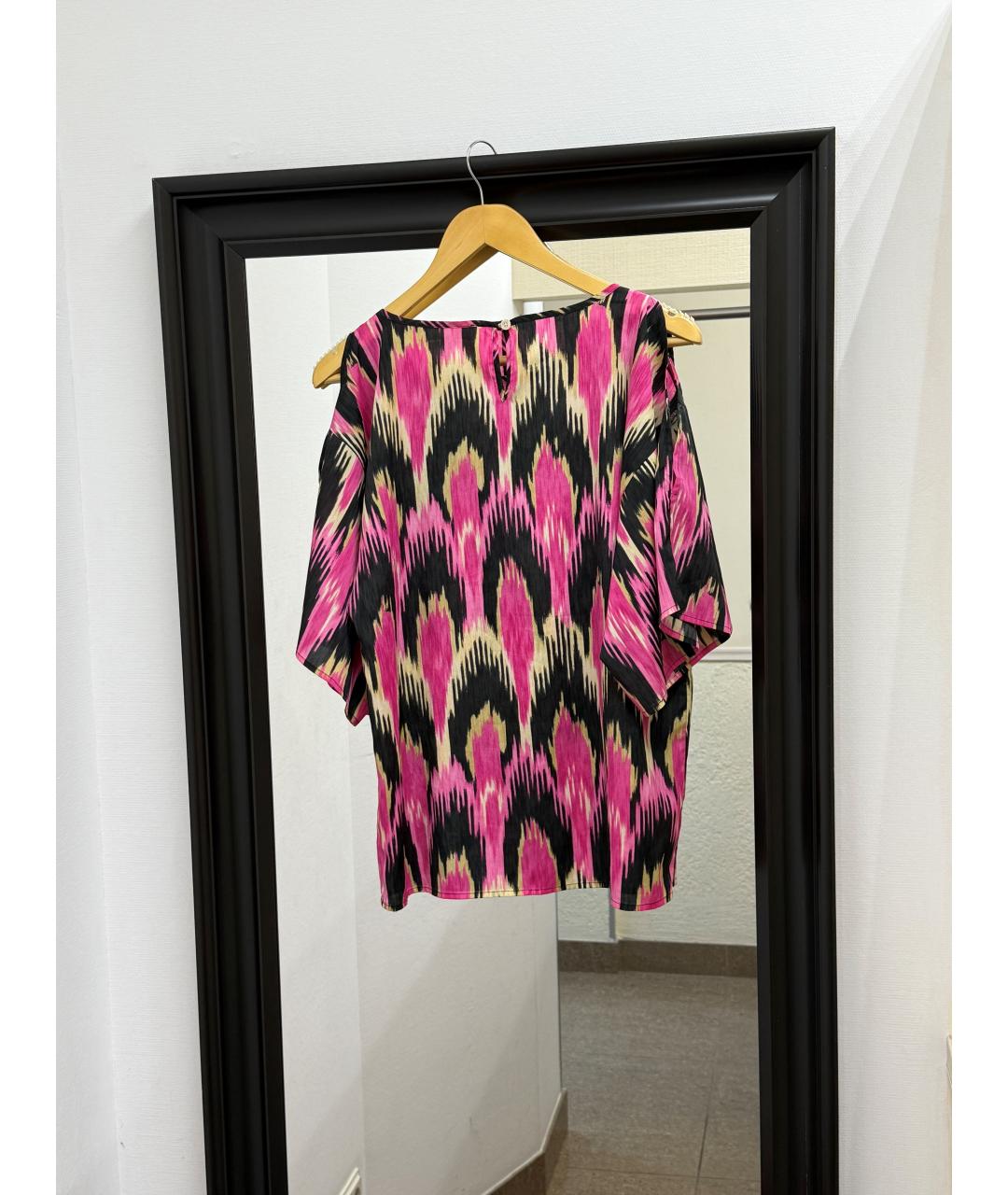 MICHAEL KORS Розовая полиэстеровая блузы, фото 2