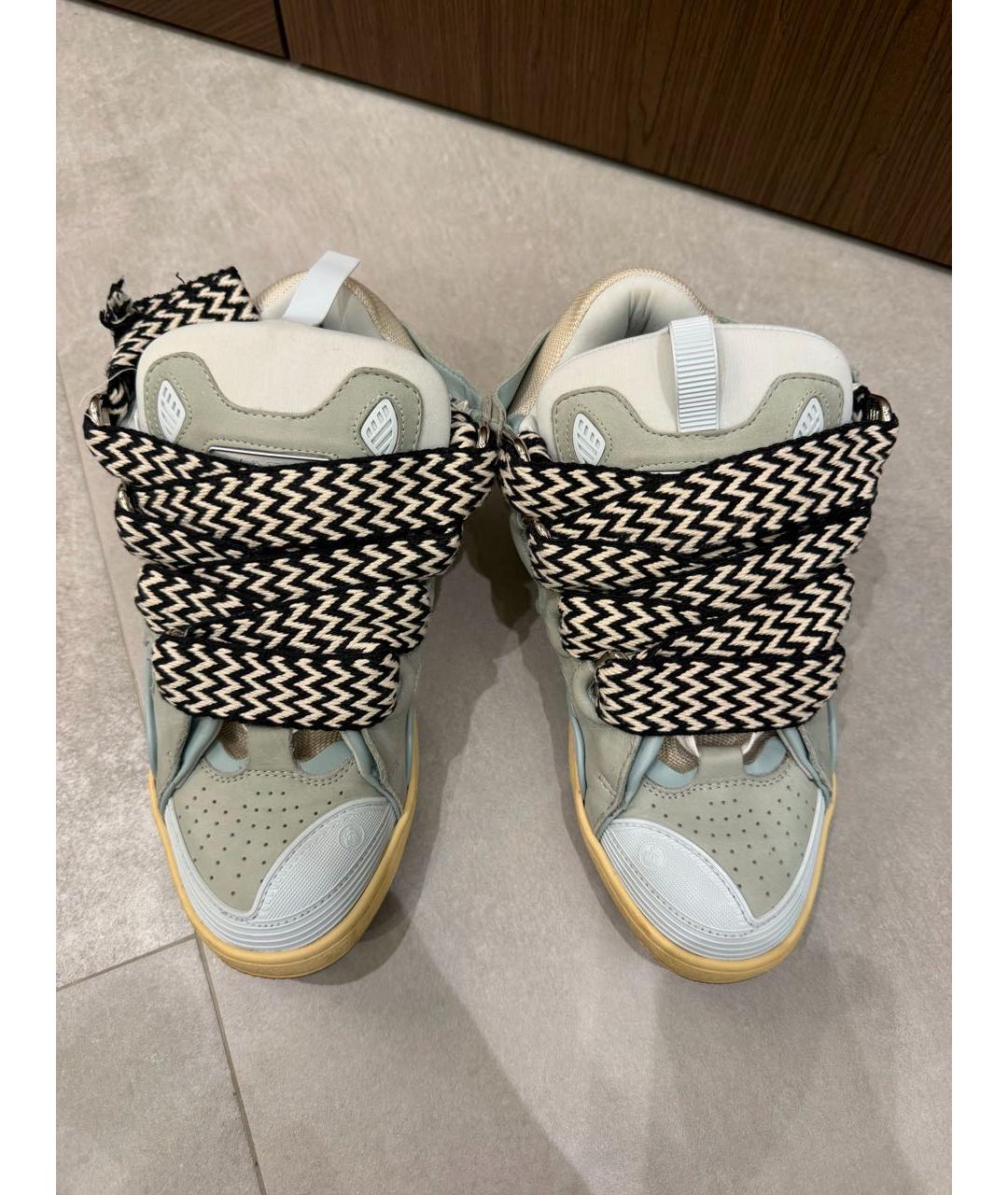 LANVIN Серые низкие кроссовки / кеды, фото 2