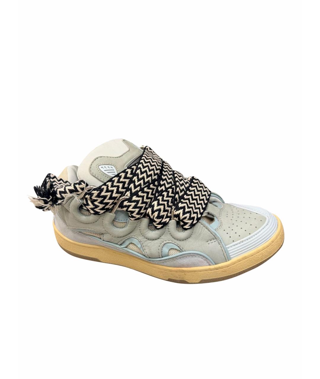 LANVIN Серые низкие кроссовки / кеды, фото 1