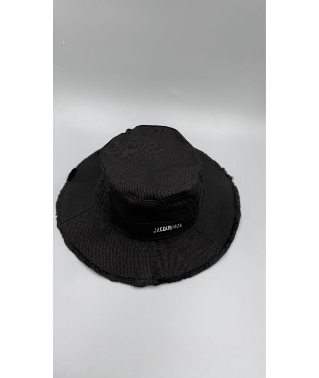 JACQUEMUS Черная хлопковая панама, фото 4