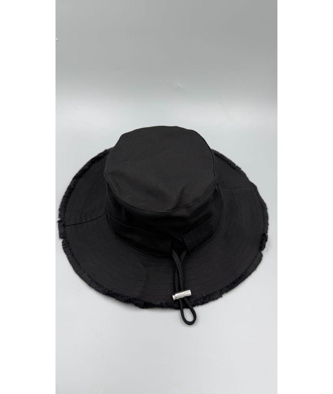 JACQUEMUS Черная хлопковая панама, фото 3