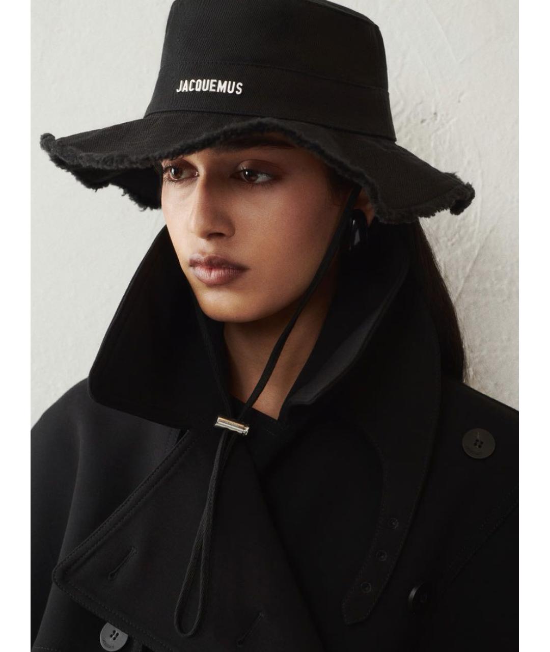 JACQUEMUS Черная хлопковая панама, фото 7