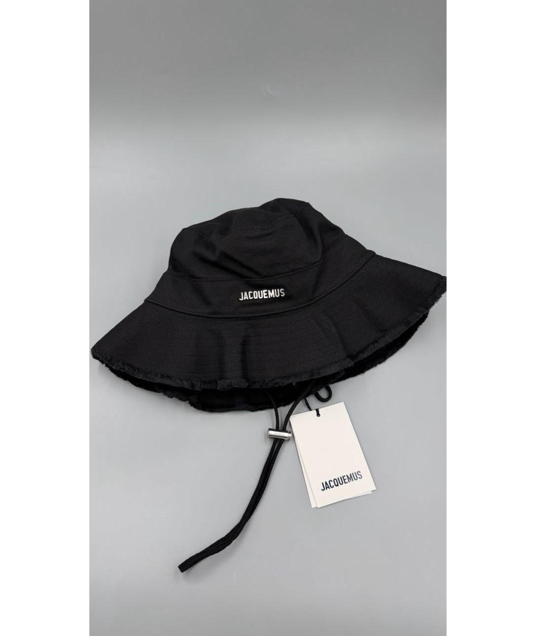 JACQUEMUS Черная хлопковая панама, фото 2