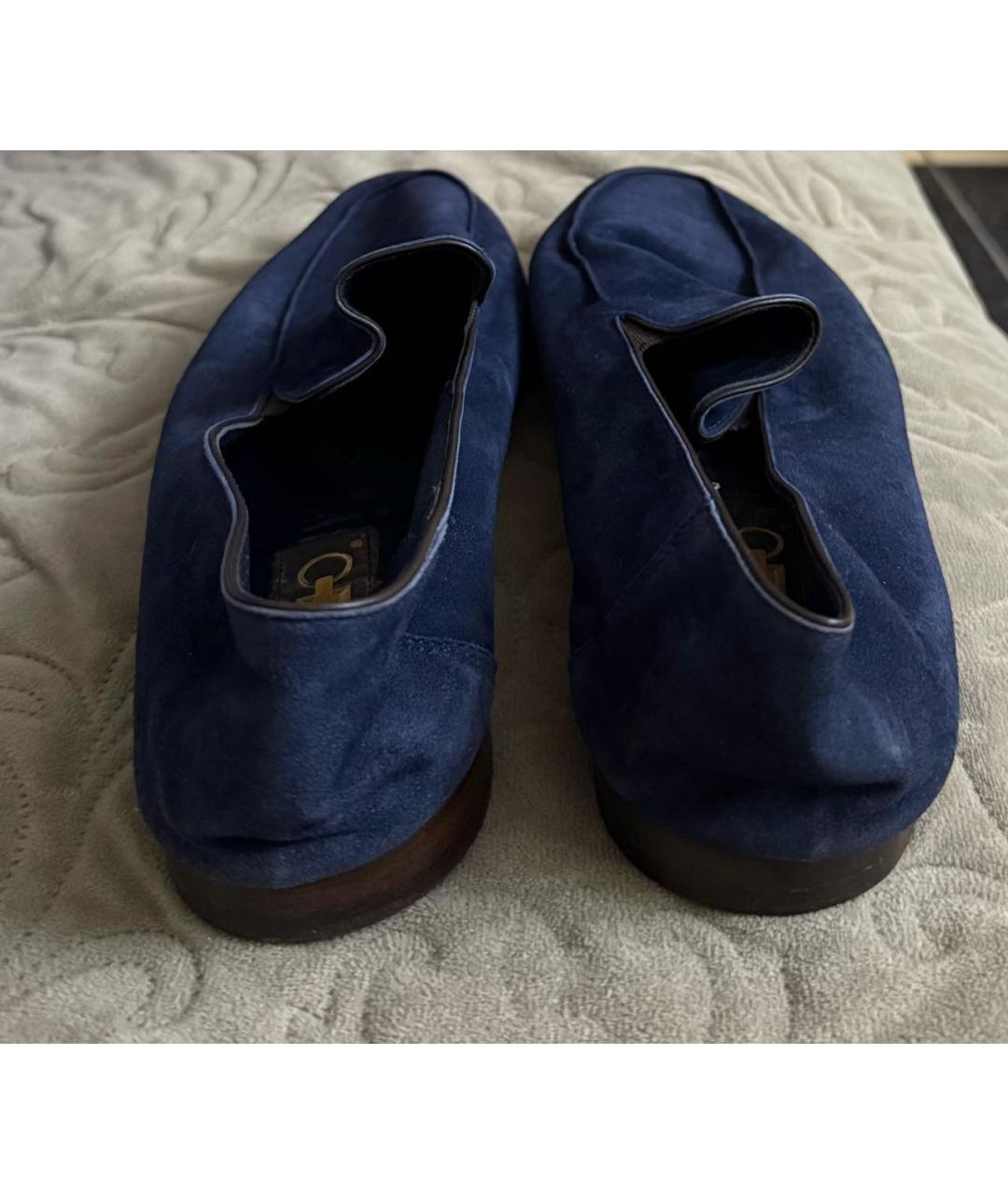 ZILLI Синие замшевые лоферы, фото 3
