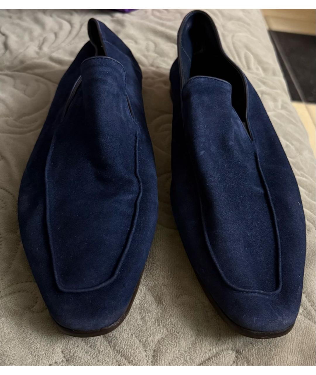 ZILLI Синие замшевые лоферы, фото 2