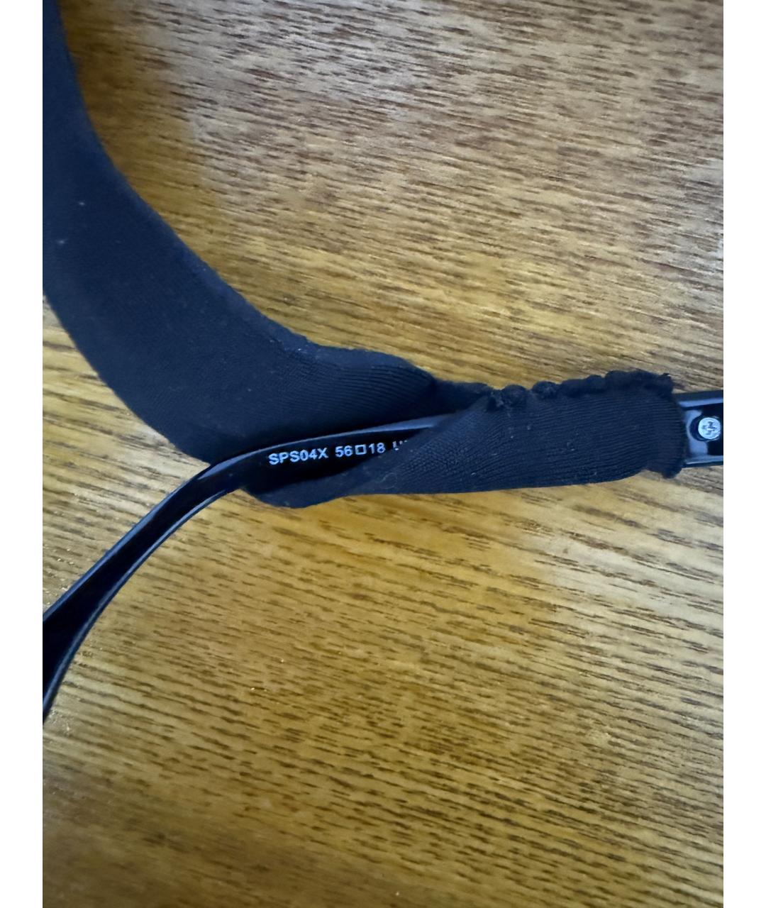 PRADA Черные пластиковые солнцезащитные очки, фото 5