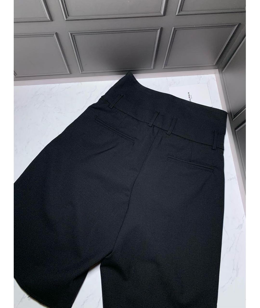 BALMAIN Черные шерстяные брюки и шорты, фото 5
