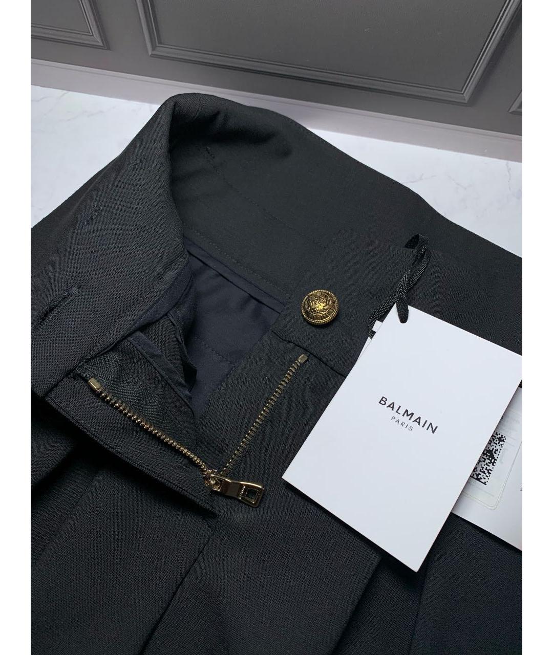 BALMAIN Черные шерстяные брюки и шорты, фото 6