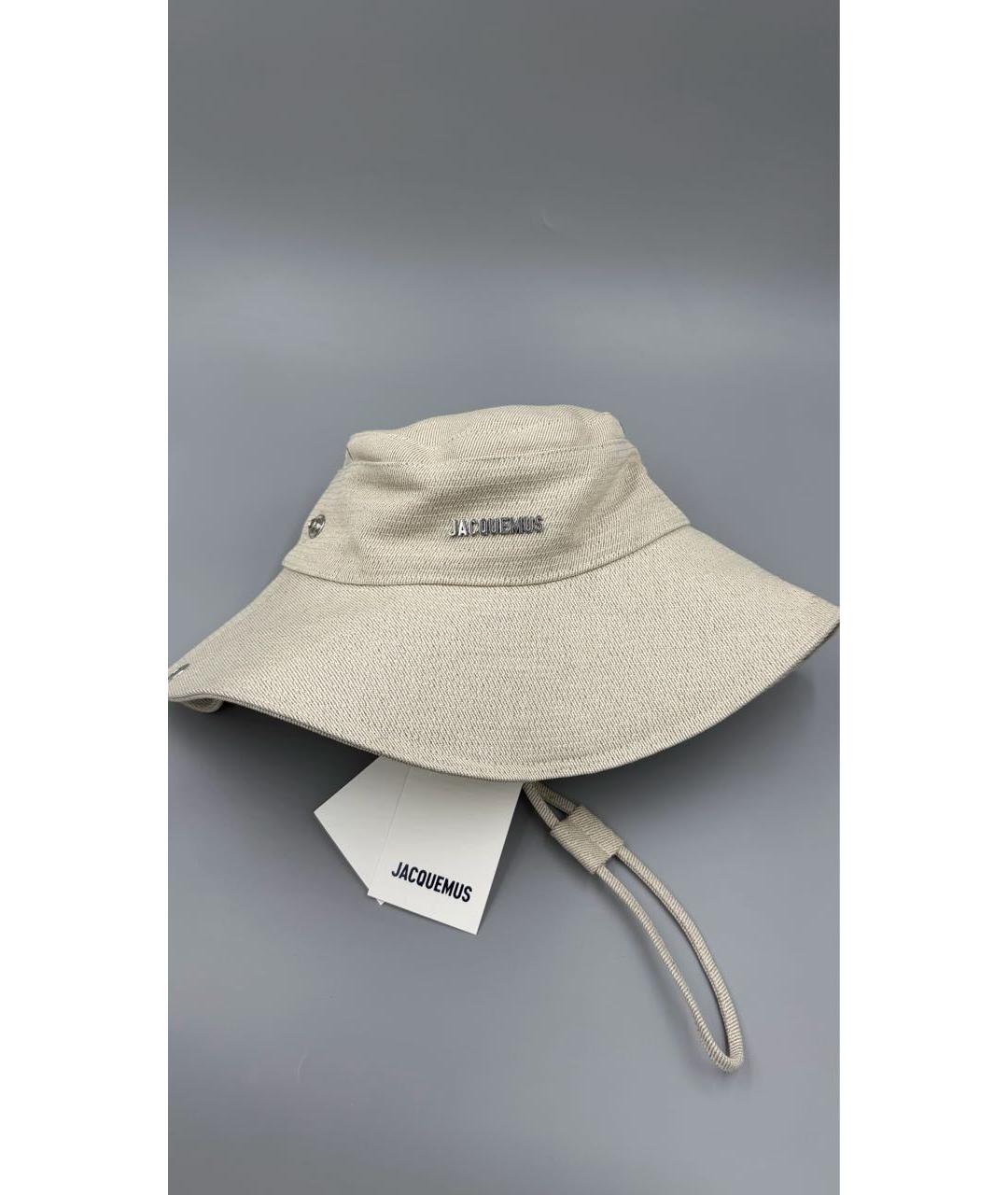 JACQUEMUS Бежевая хлопковая панама, фото 2