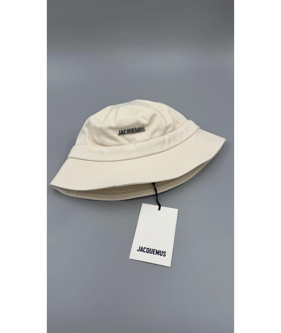 JACQUEMUS Белая хлопковая панама, фото 2