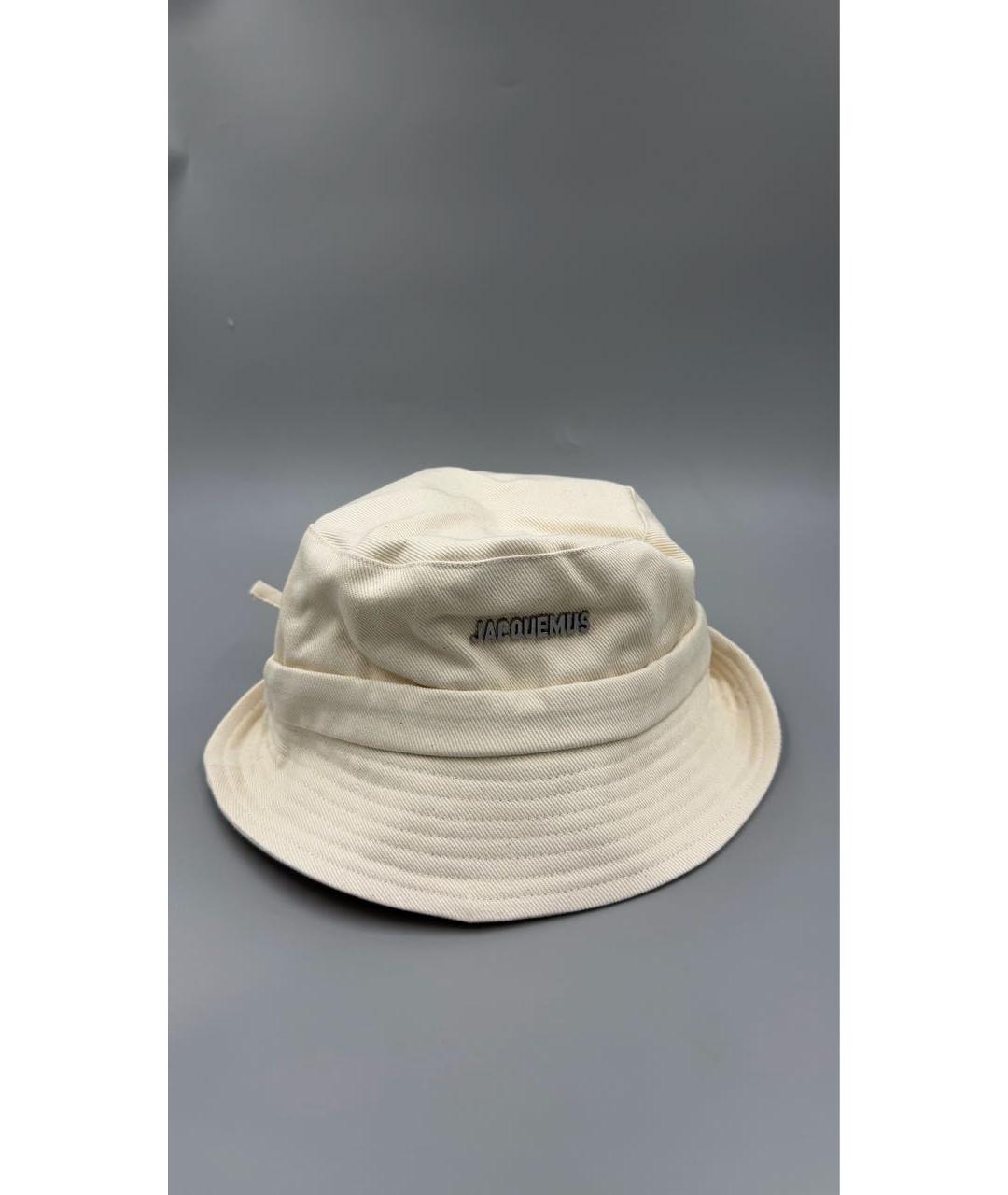 JACQUEMUS Белая хлопковая панама, фото 4