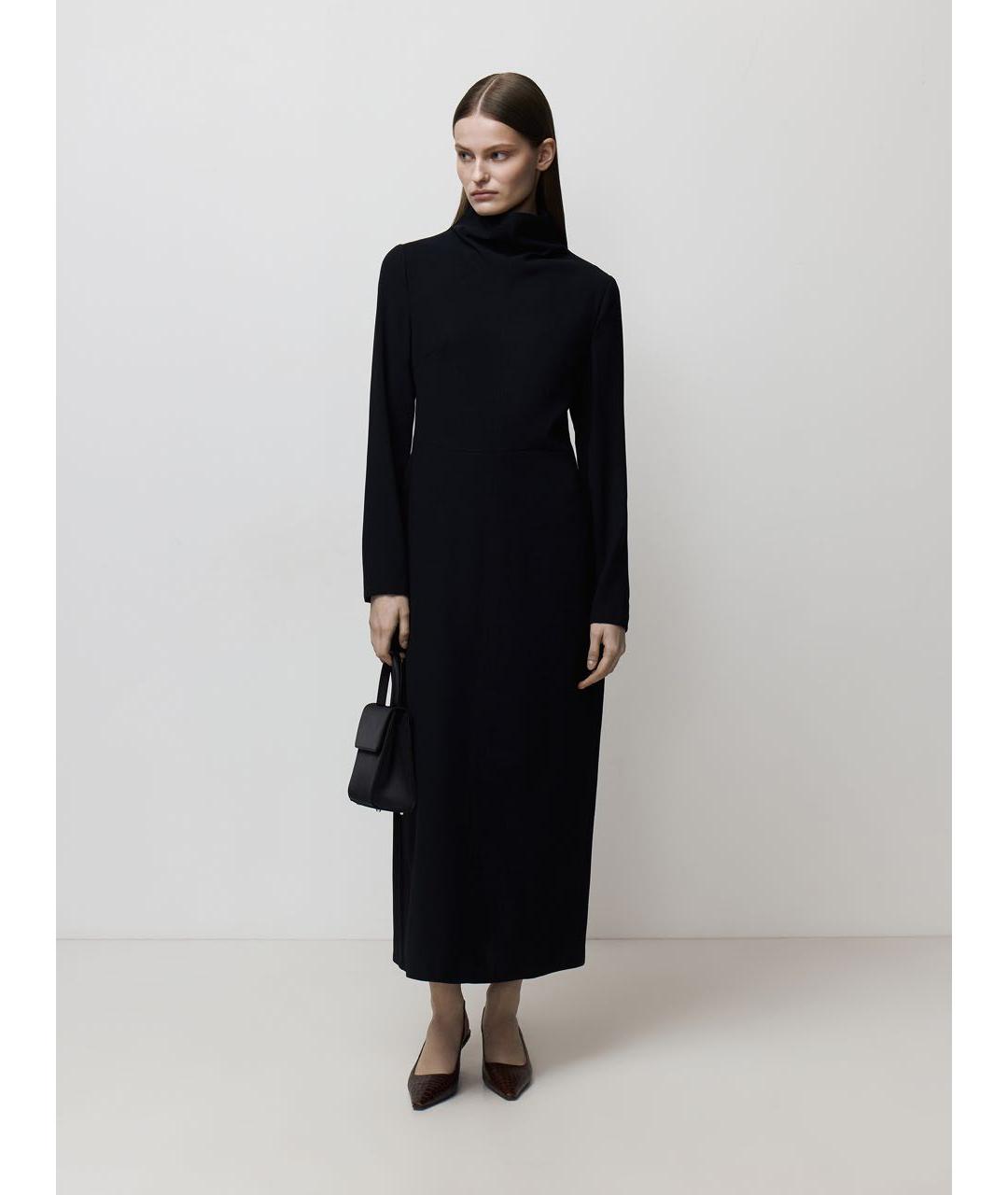 12 STOREEZ Черное полиэстеровое повседневное платье, фото 9