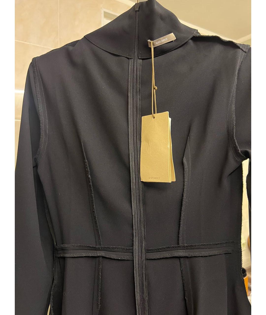 12 STOREEZ Черное полиэстеровое повседневное платье, фото 3