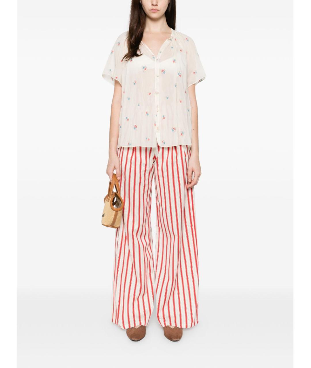 FORTE FORTE Бежевая хлопковая блузы, фото 4