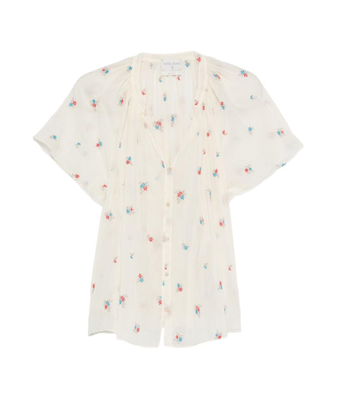 FORTE FORTE Бежевая хлопковая блузы, фото 1