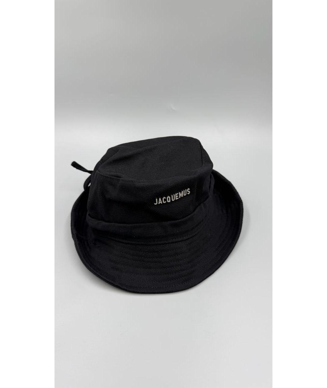 JACQUEMUS Черная хлопковая панама, фото 4
