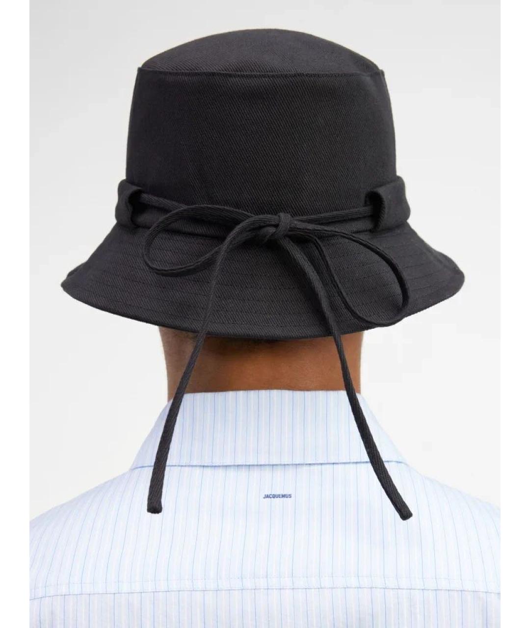 JACQUEMUS Черная хлопковая панама, фото 8