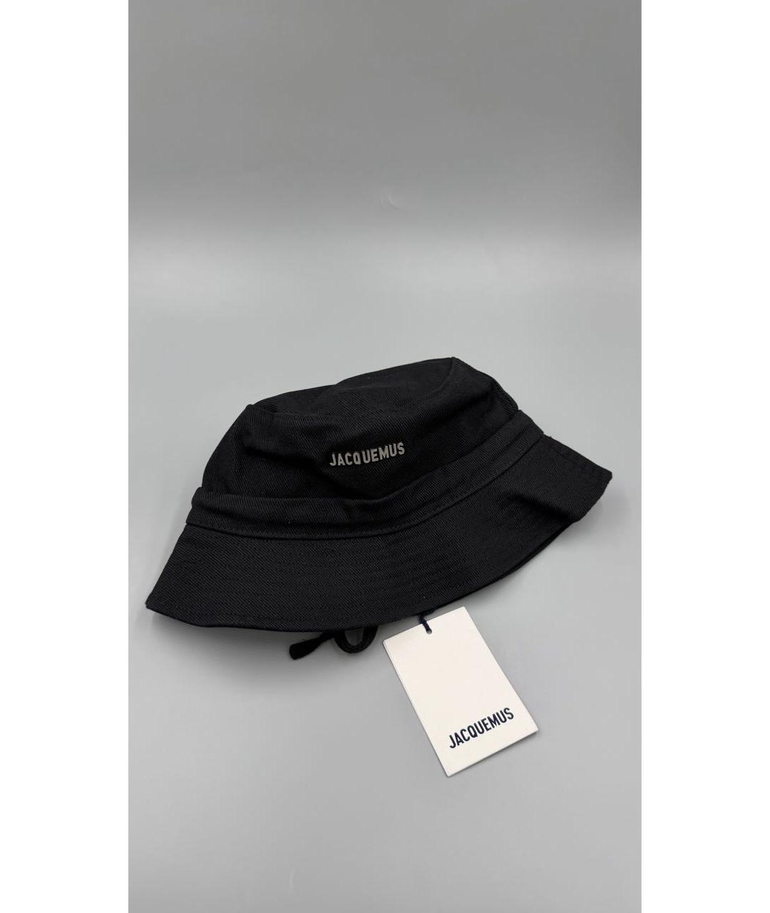 JACQUEMUS Черная хлопковая панама, фото 2