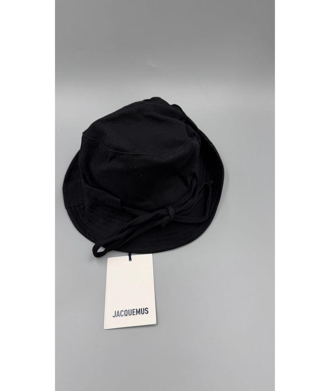 JACQUEMUS Черная хлопковая панама, фото 3