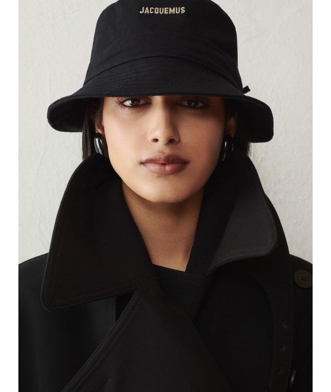 JACQUEMUS Черная хлопковая панама, фото 6