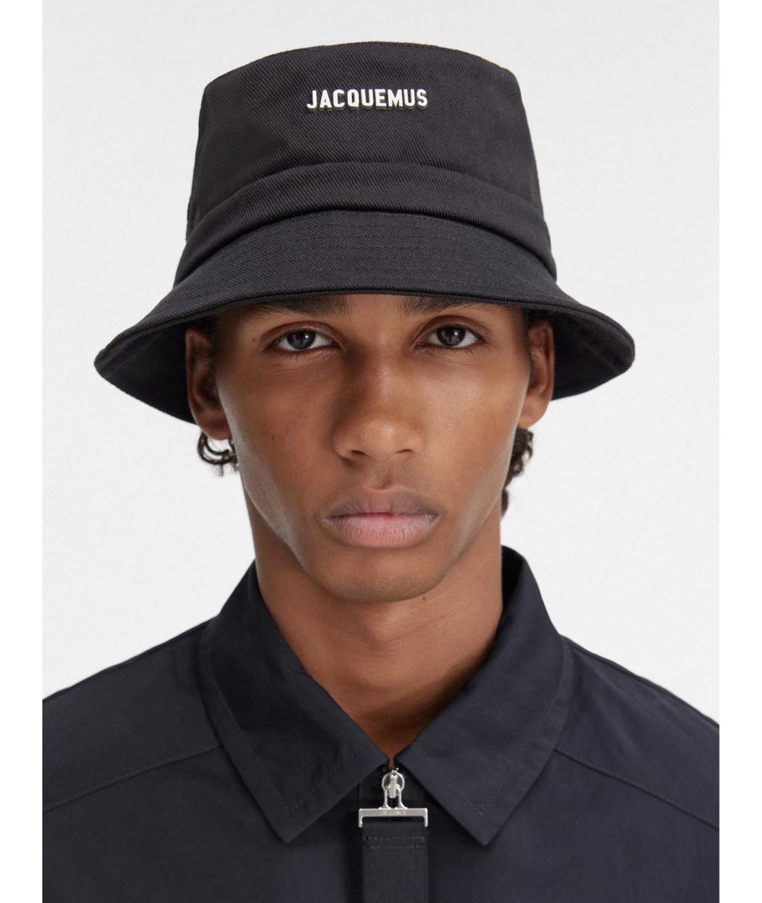 JACQUEMUS Черная хлопковая панама, фото 7