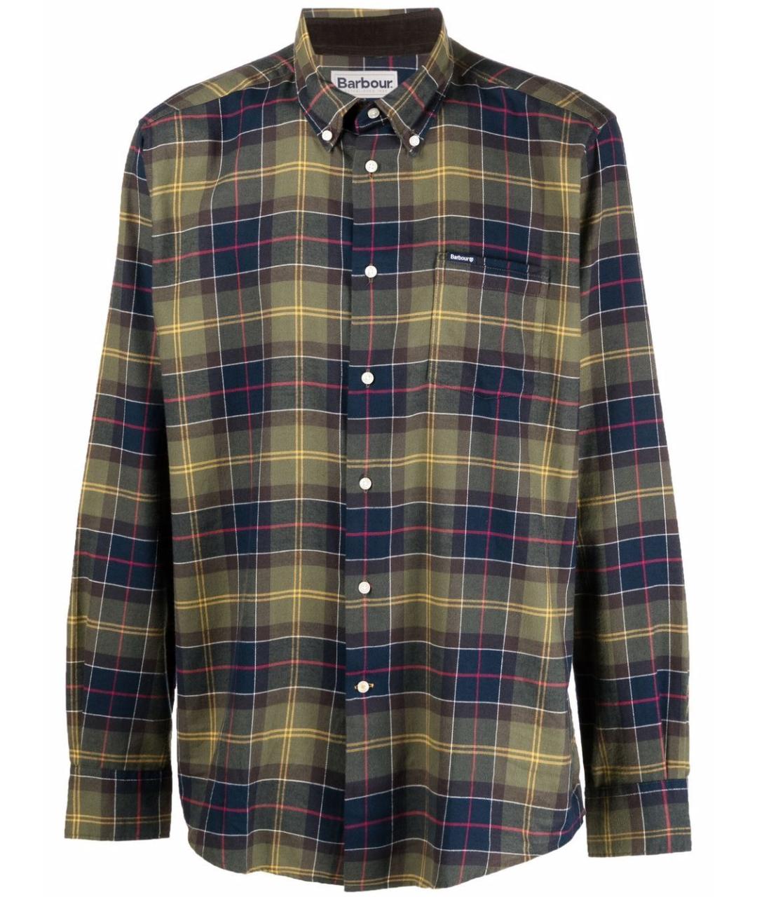 BARBOUR Зеленая хлопковая кэжуал рубашка, фото 1