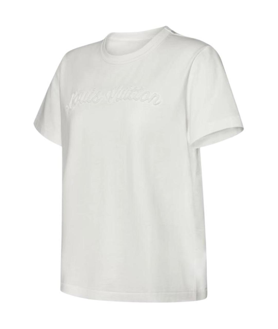 LOUIS VUITTON Белая хлопковая футболка, фото 3