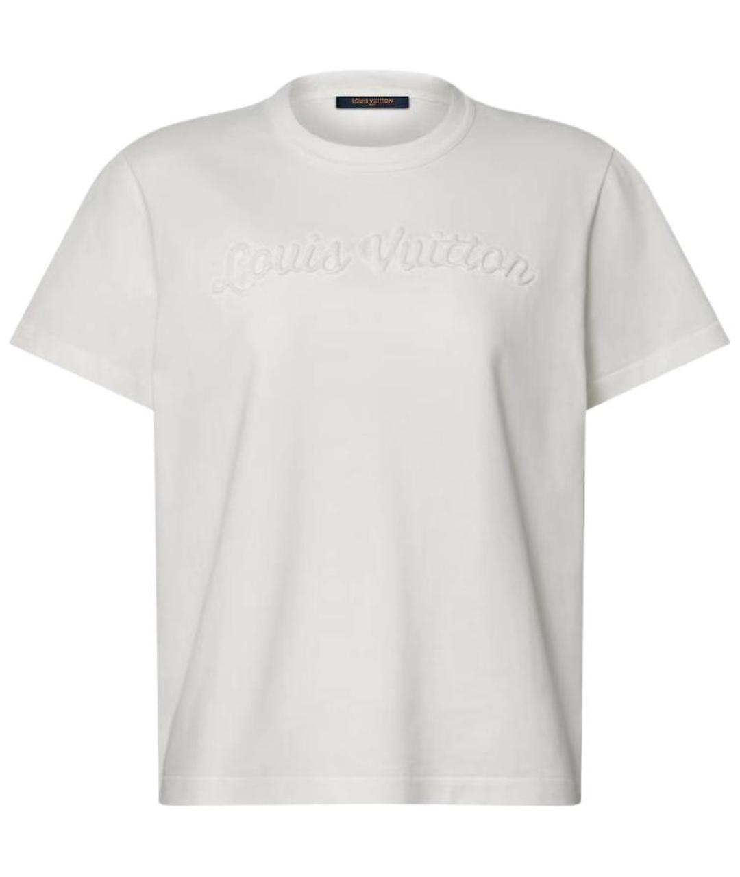 LOUIS VUITTON Белая хлопковая футболка, фото 1