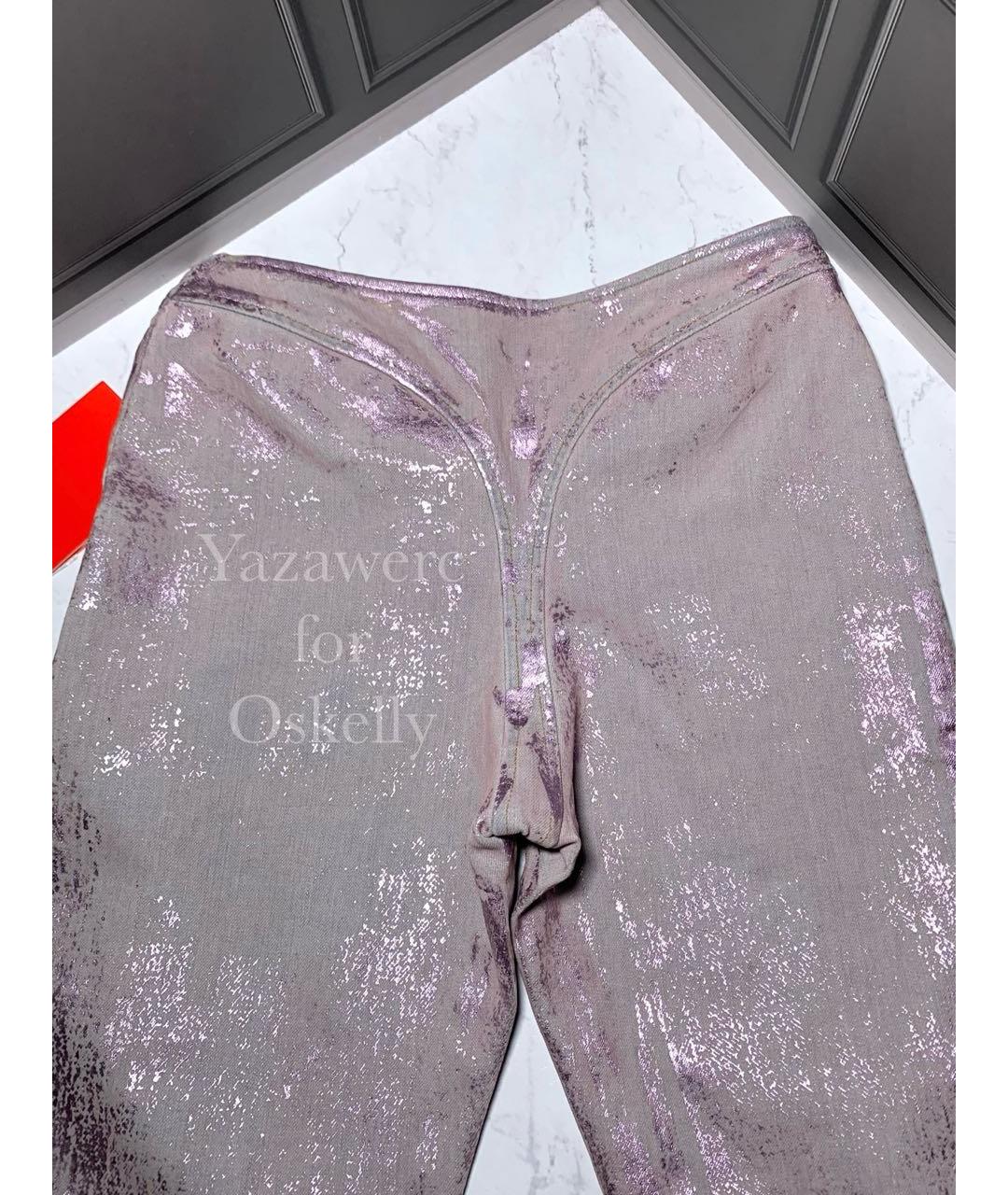 DIESEL Розовые хлопко-эластановые джинсы слим, фото 7